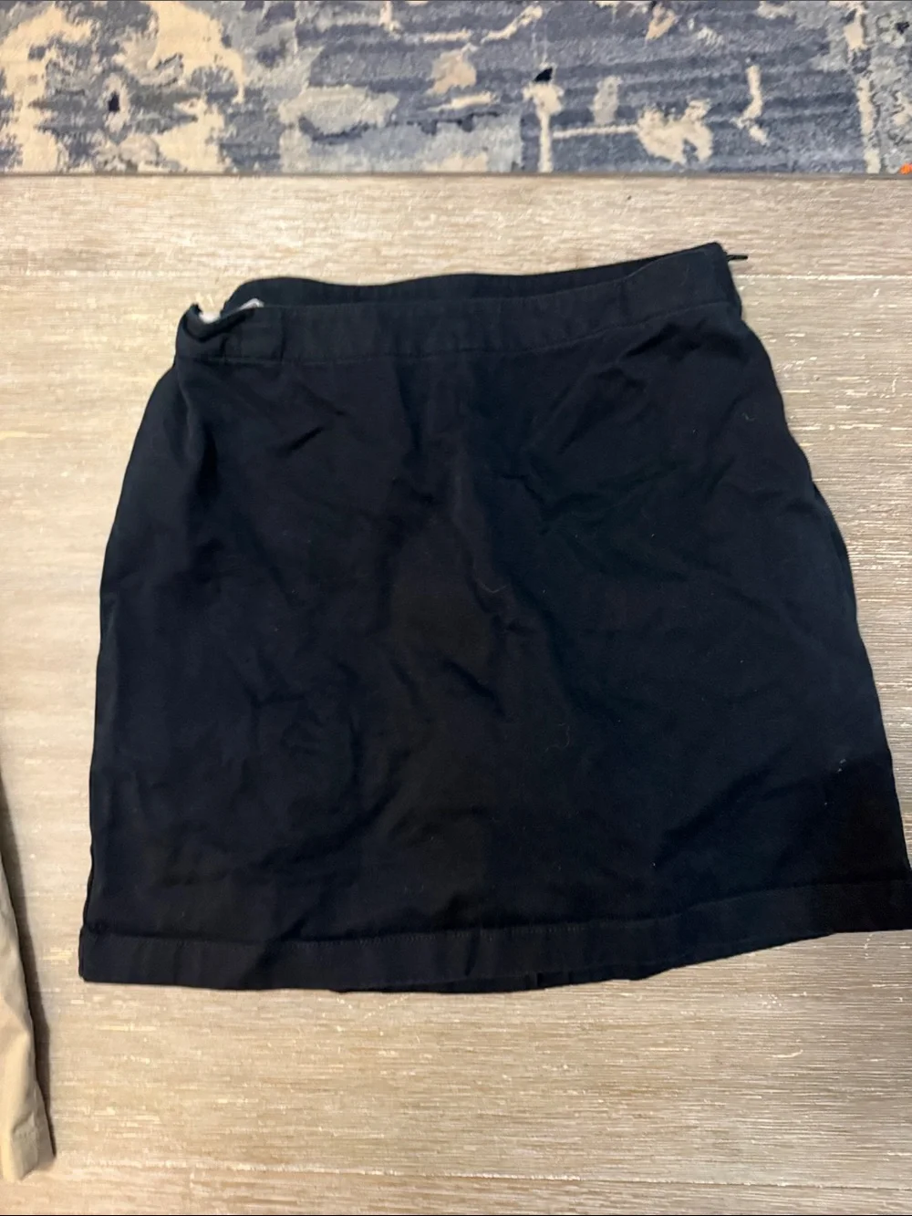 Lot Lands' End Girls' Black and Khaki Uniform Skort Set
